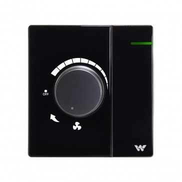 Fan regulator 1 way switch crystal series walton