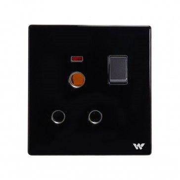 15A 3 pin / AC socket crystal series walton