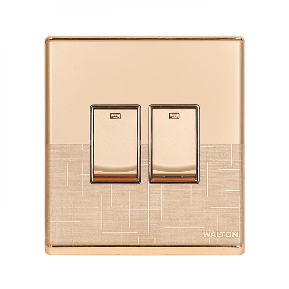 2 gang 1 way switch fiona series walton