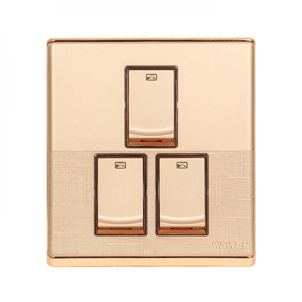 3 gang 1 way switch fiona series walton
